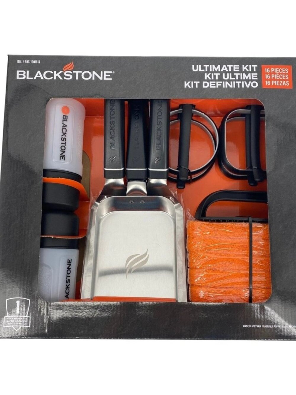 Blackstone Ultimate Kit 16 Piece Griddle Set New 1901814 Spatulas Scraper BBQ